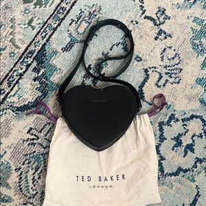 Ted Baker Heart-Shaped Black Crossbody Bag